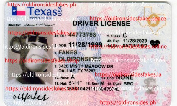 Texas Driver License(New TX O21 2020)