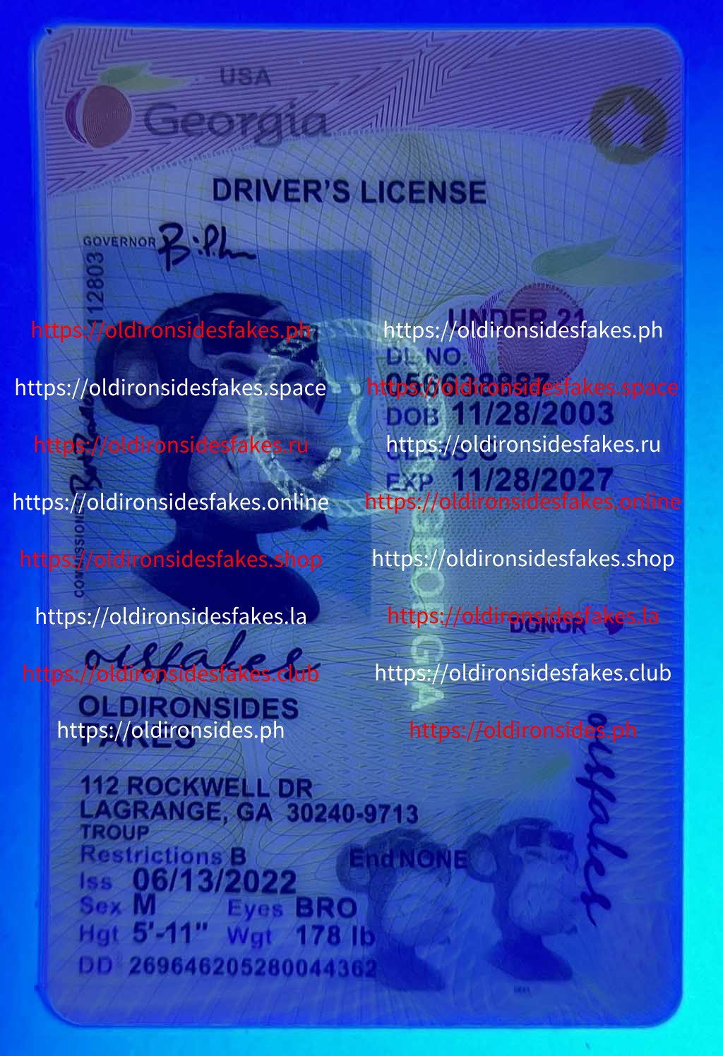 Georgia Driver License(Old GA U21) - Image 3